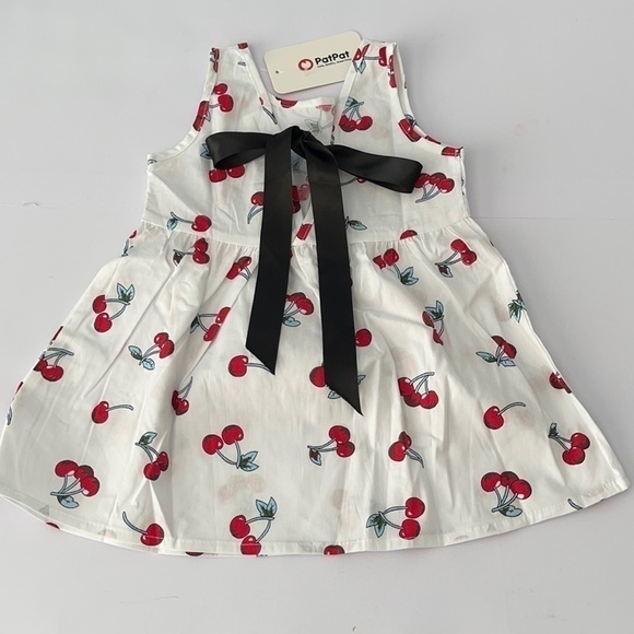 𝅺new PatPat Baby Girl Cherry Print Dress - Picture 2 of 4